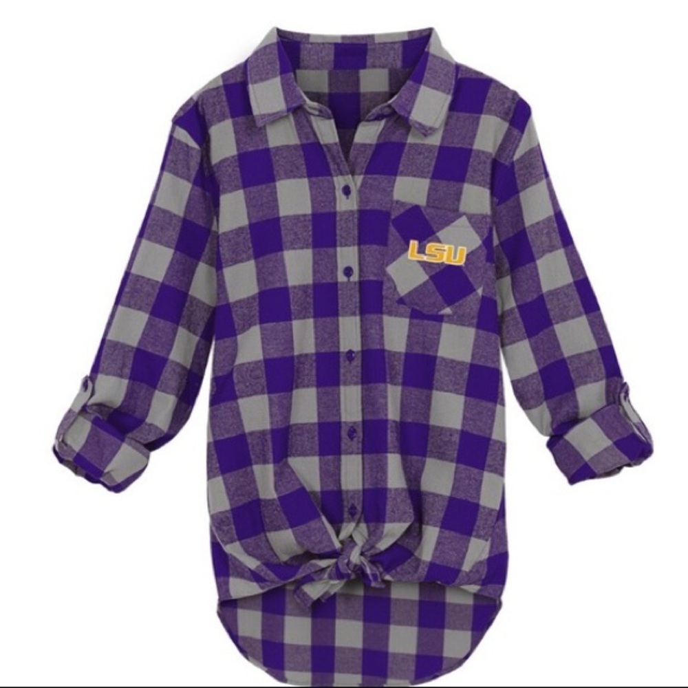 WOMENS LSU FLANNEL